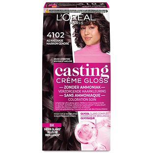 L'Oréal Paris Casting Crème Gloss Haarkleuring As Kastanje 4102 1ST L'Oréal Paris Casting Crème Gloss Haarkleuring As Kastanje 4102 1ST