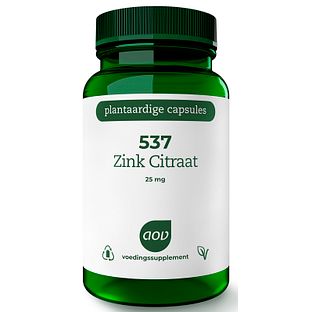 AOV 537 Zink Citraat 25mg Vegacaps 90VCP
