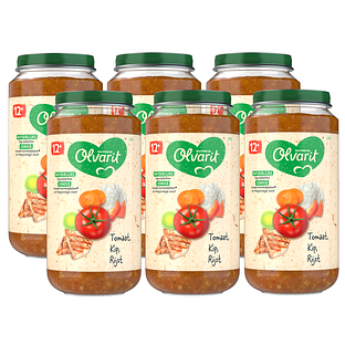 Olvarit 12m+ Tomaat Kip Rijst 250GR