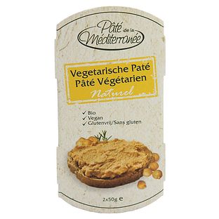 Pate de la Mediterranee Vegetarische Paté Naturel 100GR Pate de la Mediterranee Vegetarische Paté Naturel 100GR
