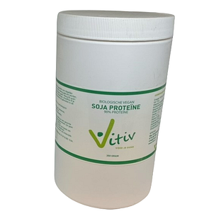 Vitiv Biologische Soja Protëine 90% Poeder* 350GR Vitiv Biologische Soja Protëine 90% Poeder* 350GR