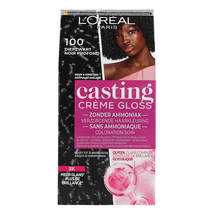 L'Oréal Paris Casting Crème Gloss 100 Black Caviar- Diep Zwart 180ML L'Oréal Paris Casting Crème Gloss 100 Black Caviar- Diep Zwart 180ML