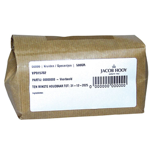 Jacob Hooy Frambozenblad Gesneden 500GR