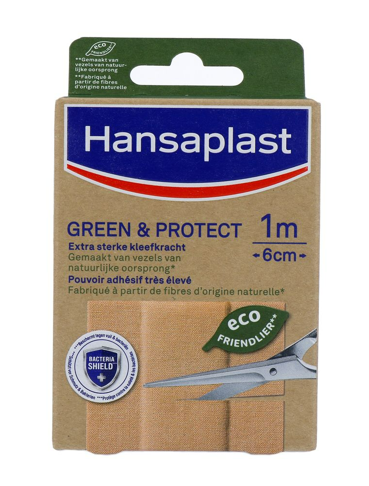 Hansaplast Pleisters Green & Protect 1m x 6cm afbeelding