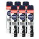 Nivea Men Black & White Invisible Deodorant Spray XL Voordeelverpakking 6x200ML