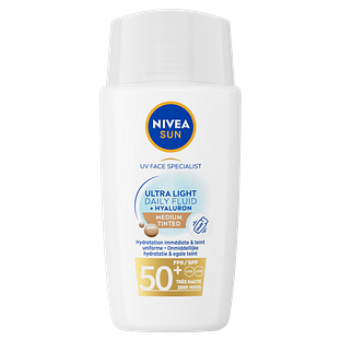Nivea Sun Ultra Light Daily Fluide Medium Tinted Spf 50+ 40ML