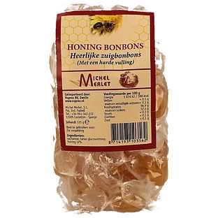 Michel Merlet Hoestbonbons Honing 125GR Michel Merlet Hoestbonbons Honing 125GR