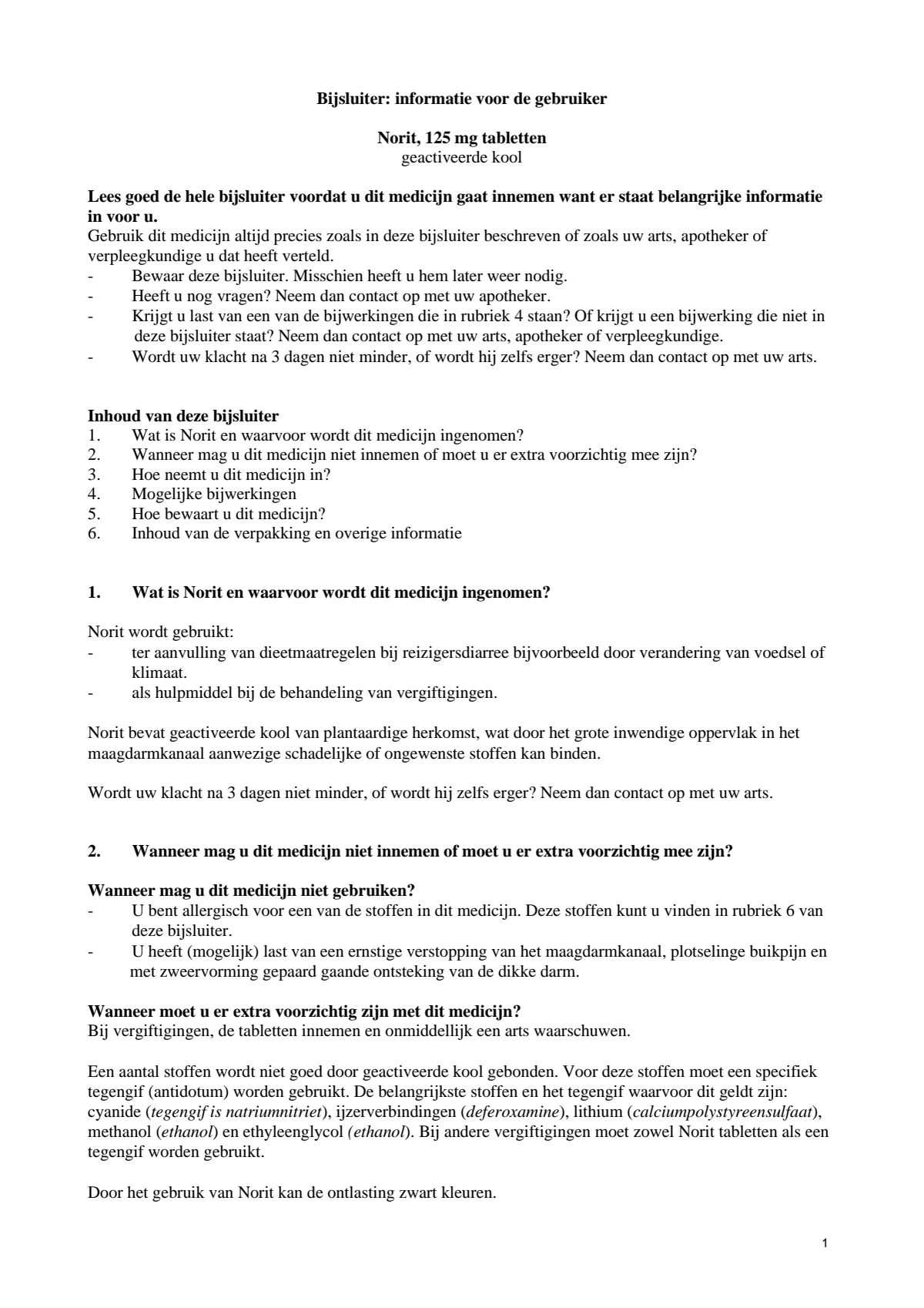 Tabletten 125mg afbeelding van document #1, leaflet