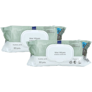 ABENA Wet Wipes Duoverpakking 2x80ST ABENA Wet Wipes Duoverpakking 2x80ST