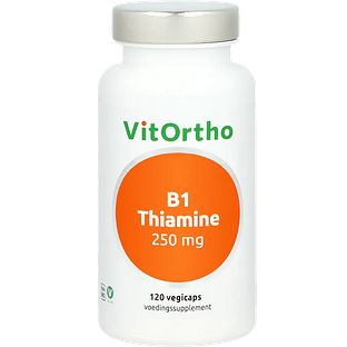 VitOrtho B1 Thiamine 250mg Capsules 120VCP VitOrtho B1 Thiamine 250mg Capsules 120VCP
