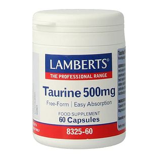 Lamberts Taurine 500mg Capsules 60VCP