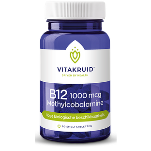 Vitakruid B12 1000 mcg Actief Methylcobalamine Vitamine 90TB Vitakruid B12 1000 mcg Actief Methylcobalamine Vitamine 90TB