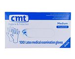 CMT Handschoenen Latex Gepoederd Naturel Medium 100ST CMT Handschoenen Latex Gepoederd Naturel Medium 100ST