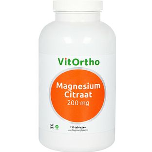 VitOrtho Magnesium Citraat Tabletten 200mg 250TB