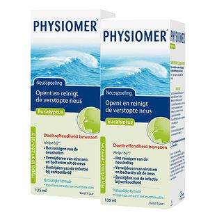 Physiomer Neusspoeling Eucalyptus - Duoverpakking 2x135ML Physiomer Neusspoeling Eucalyptus - Duoverpakking 2x135ML