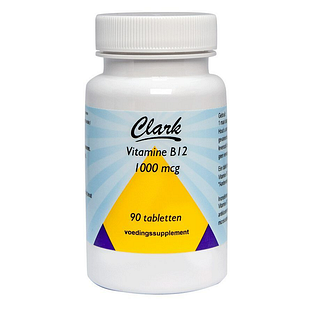 Clark Vitamine B12 1000mg Tabletten 90TB Clark Vitamine B12 1000mg Tabletten 90TB