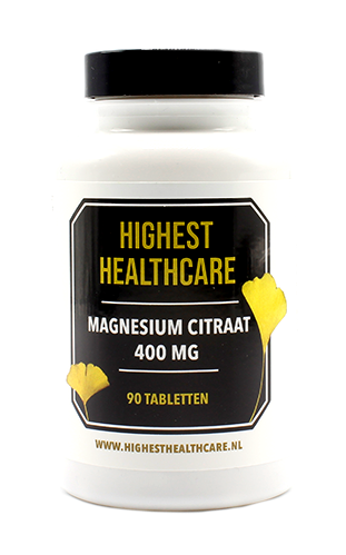 Highest Healthcare Magnesium Citraat 400mg Tabletten afbeelding 1