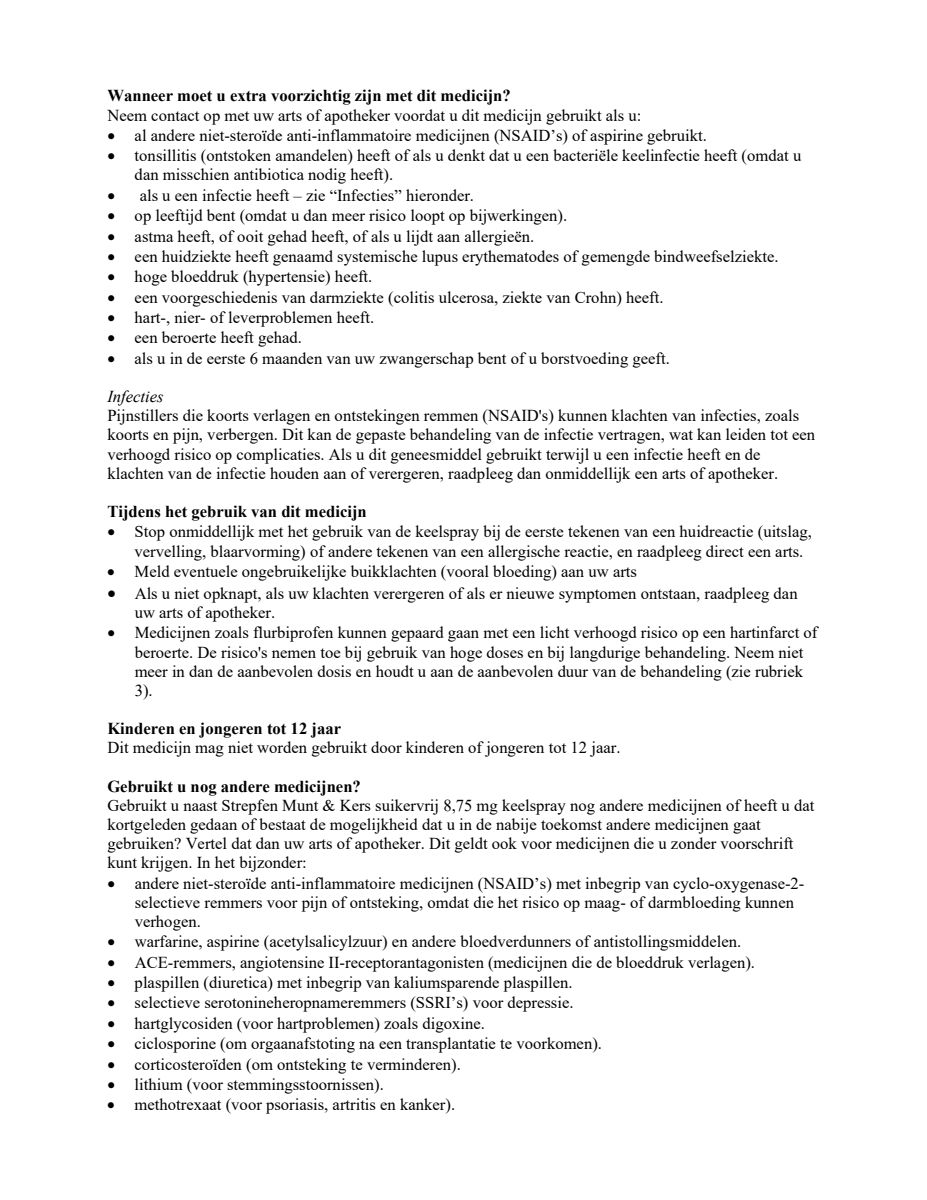 8,75mg Keelspray afbeelding van document #2, leaflet
