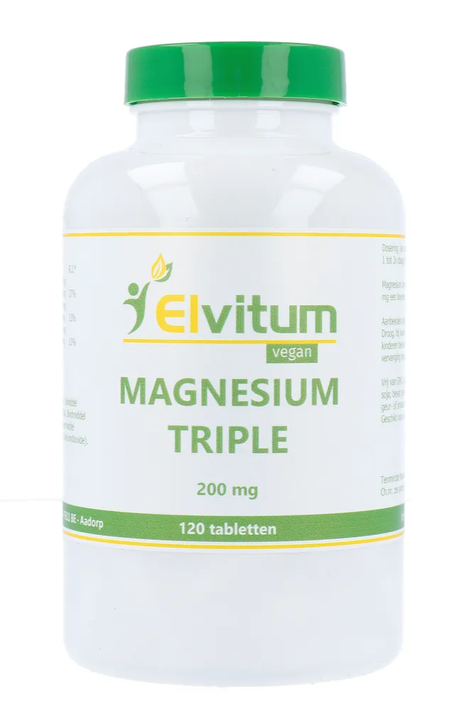 Elvitum Magnesium Triple 200mg Tabletten 120TB