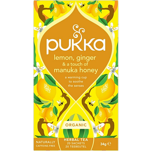 Pukka Lemon Ginger & Manuka Honey Thee 20ZK Pukka Lemon Ginger & Manuka Honey Thee 20ZK