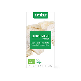 Purasana Lions Mane Capsules 80CP