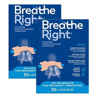 Breathe Right Neusstrips Normale Huid - Large 2x30ST