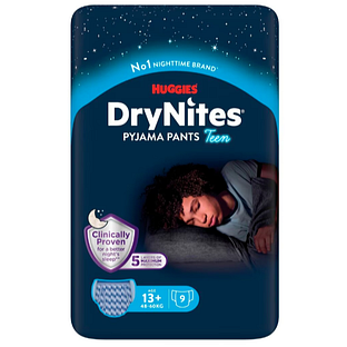 Huggies DryNites 13+ Pyjama Pants Teen Boy 9ST