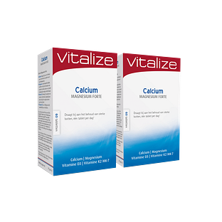 Vitalize Calcium Magnesium Forte Tabletten Voordeelverpakking 2x60TB