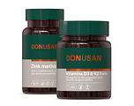 Bonusan Zink methionine + Vit D3 & K2 Forte - Combiset 2 Stuks Bonusan Zink methionine + Vit D3 & K2 Forte - Combiset 2 Stuks