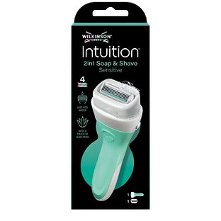 Wilkinson Intuition 2in1 Soap & Shave Sensitive Scheerapparaat 1ST Wilkinson Intuition 2in1 Soap & Shave Sensitive Scheerapparaat 1ST