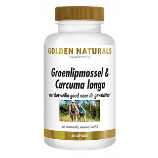 Golden Naturals Groenlipmossel & Curcuma Longa Capsules 60CP