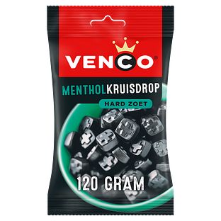 Venco Menthol Kruisdrop 120GR