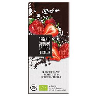 Meybona Organic Strawberry Pepper Chocolate 100GR