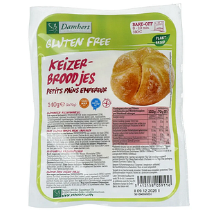 Damhert Glutenvrije Keizerbroodjes 140GR