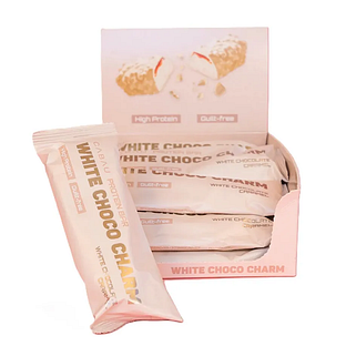 Cabau Protein Bar White Choco Charm 65GR Omdoos