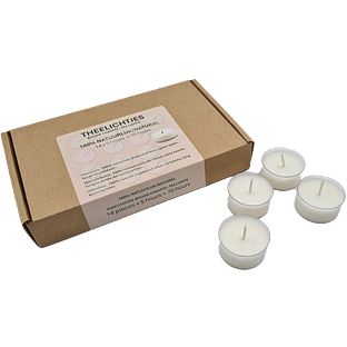 Soylites Natural Theelichtjes – 100% koolzaadwas 14ST