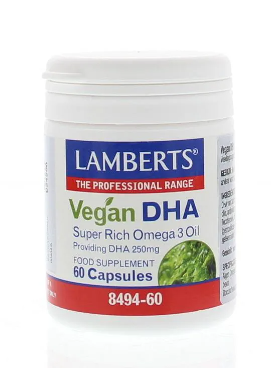 Lamberts Vegan DHA 250mg Capsules 60CP