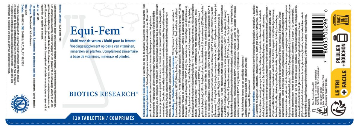 Equi Fem Tabletten afbeelding van document #1, label