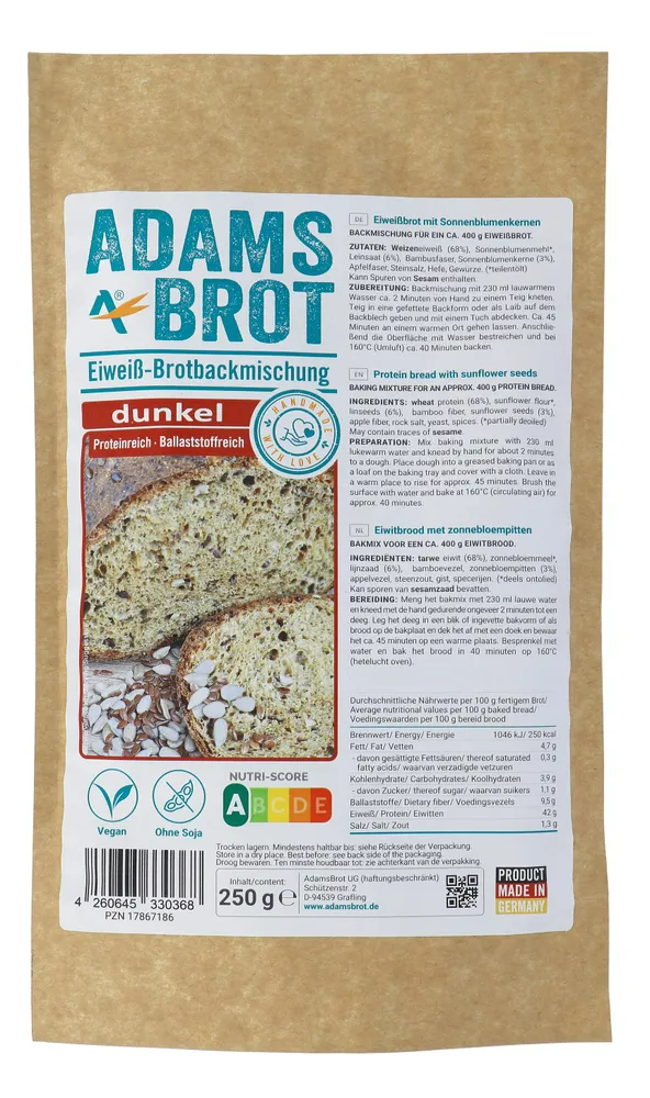 Adams Brot Broodmix Dunkel 250GR
