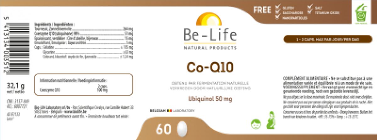 Co Q10 50 Capsules afbeelding van document #1, label