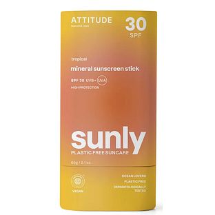 Attitude Sunly SPF30 Tropical Sunscreen Stick 60GR