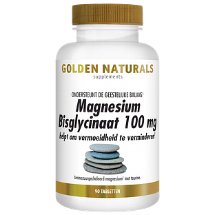 Golden Naturals Magnesium Bisglycinaat Tabletten 90TB
