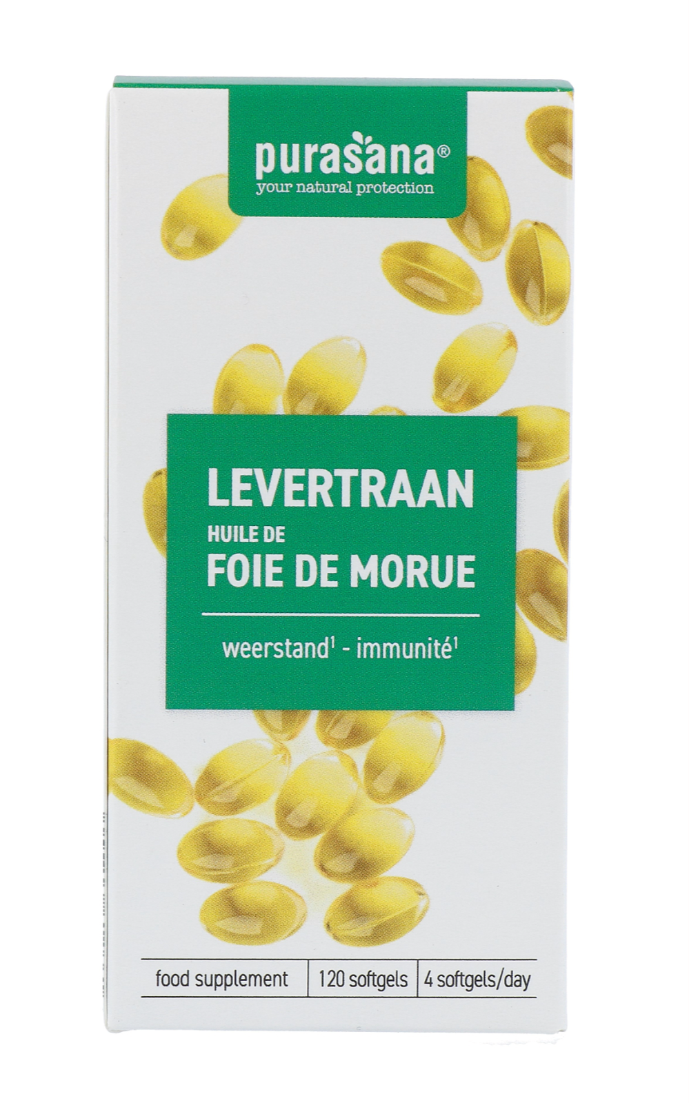 Purasana Levertraan Softgels 120CP