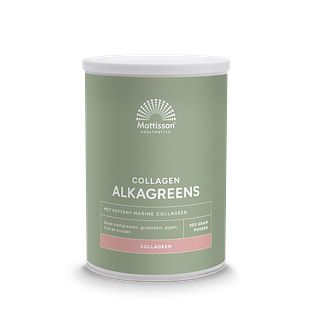 Mattisson HealthStyle AlkaGreens Collageen Poeder 300GR Mattisson HealthStyle AlkaGreens Collageen Poeder 300GR