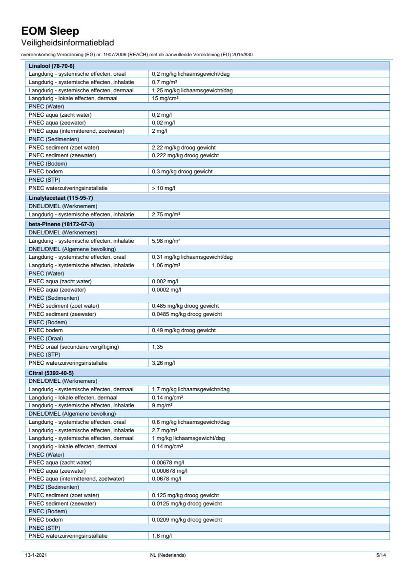 Essentiële Olie Sleep Well afbeelding van document #5, label