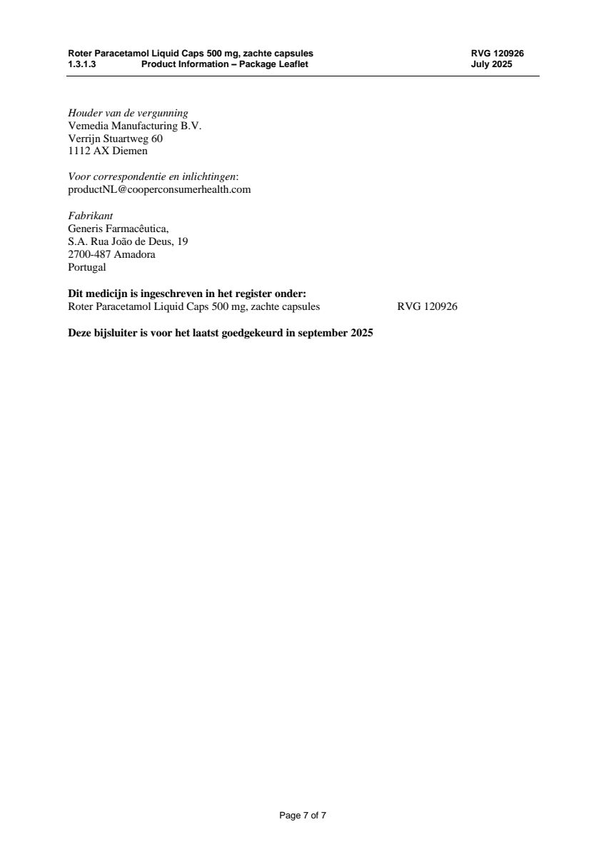 Paracetamol 500mg Liquid Caps afbeelding van document #7, leaflet