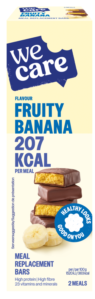 WeCare Fruity Banana Meal Replacement Bars 116GR