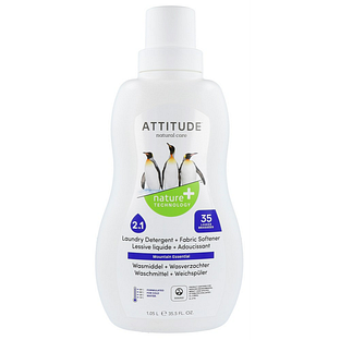 Attitude Ecologisch 2 in 1 Laundry Detergent + Fabric Softener 1040ML Attitude Ecologisch 2 in 1 Laundry Detergent + Fabric Softener 1040ML