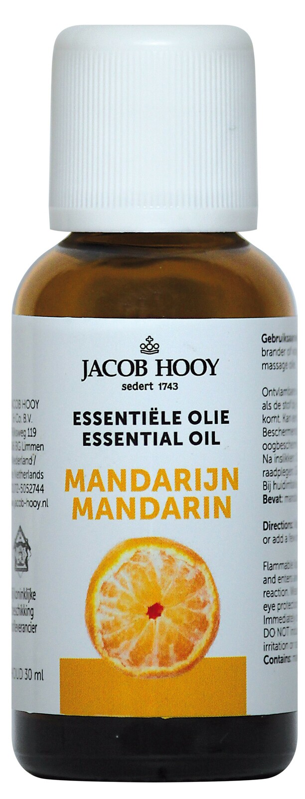 Jacob Hooy Essentiële Olie Mandarijn afbeelding