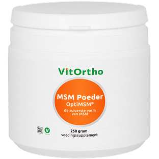 VitOrtho MSM OptiMSM Poeder 250GR VitOrtho MSM OptiMSM Poeder 250GR
